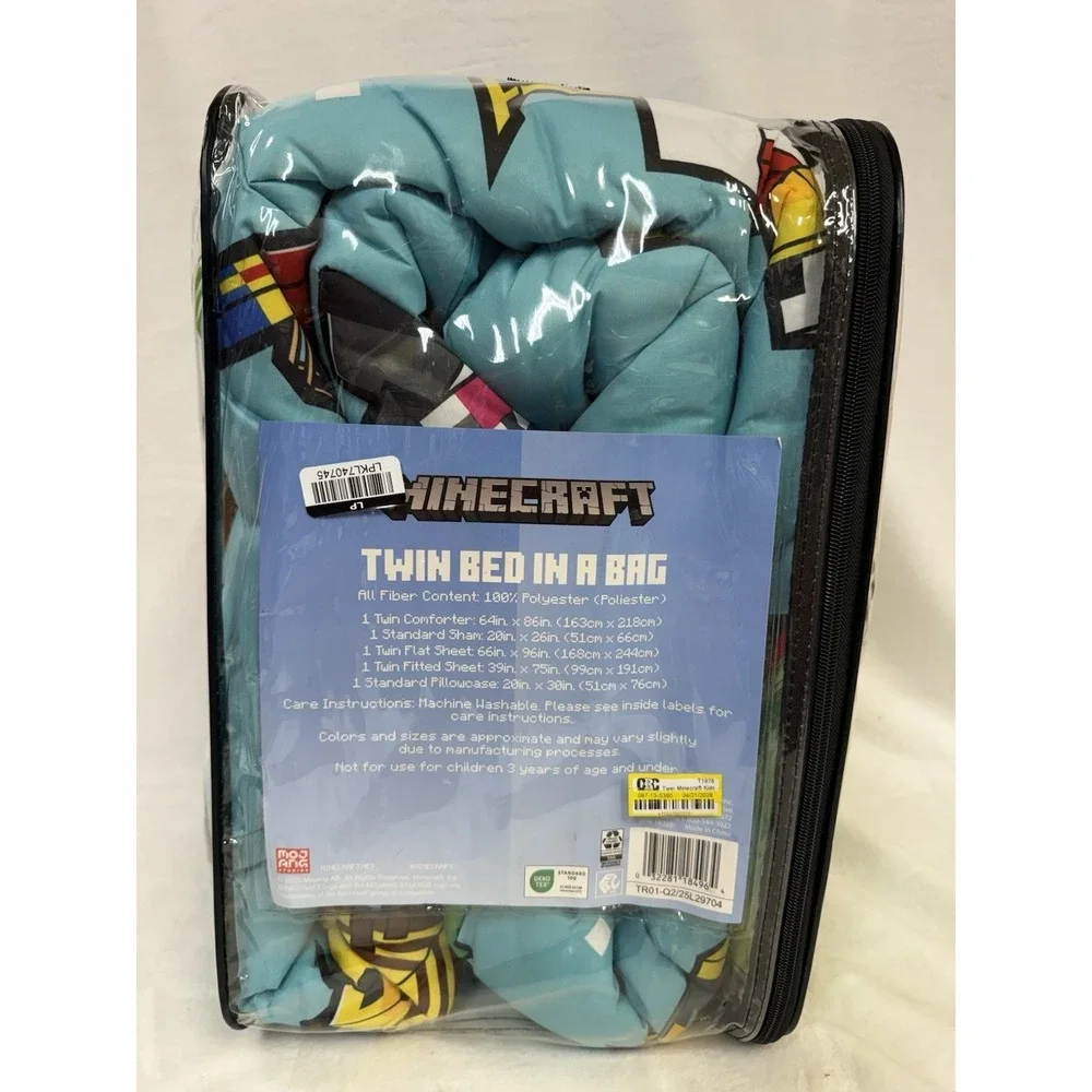Twin Minecraft Kids' Bed in a Bag - 5 Piece Set